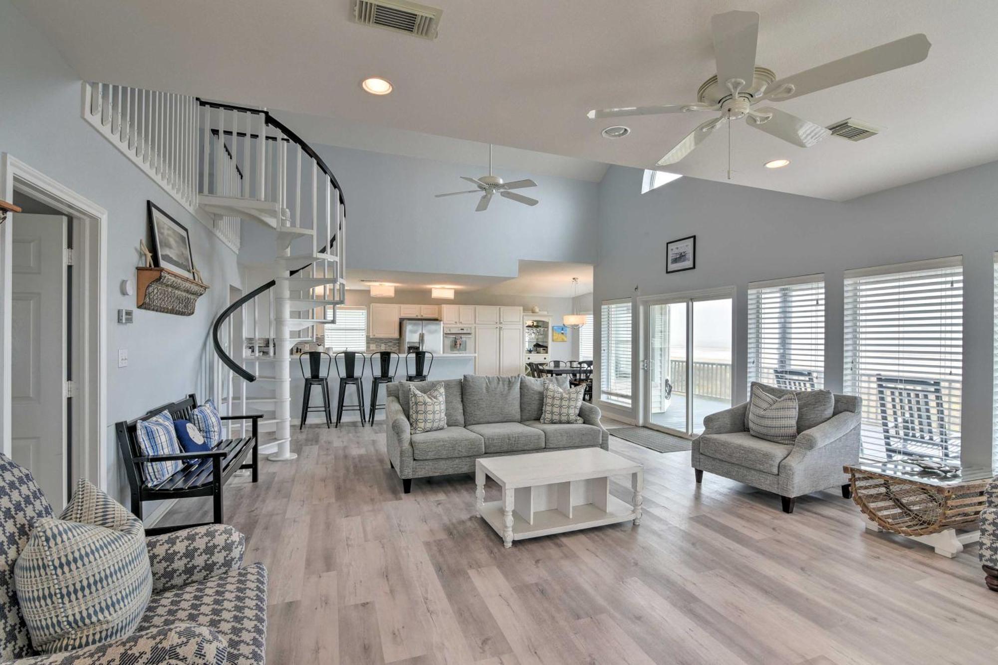 Oceanfront Galveston Home - Walk To Beach! Exterior foto